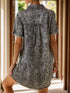 'Karina' Short Sleeve Denim Mini Dress - Celes Fashion